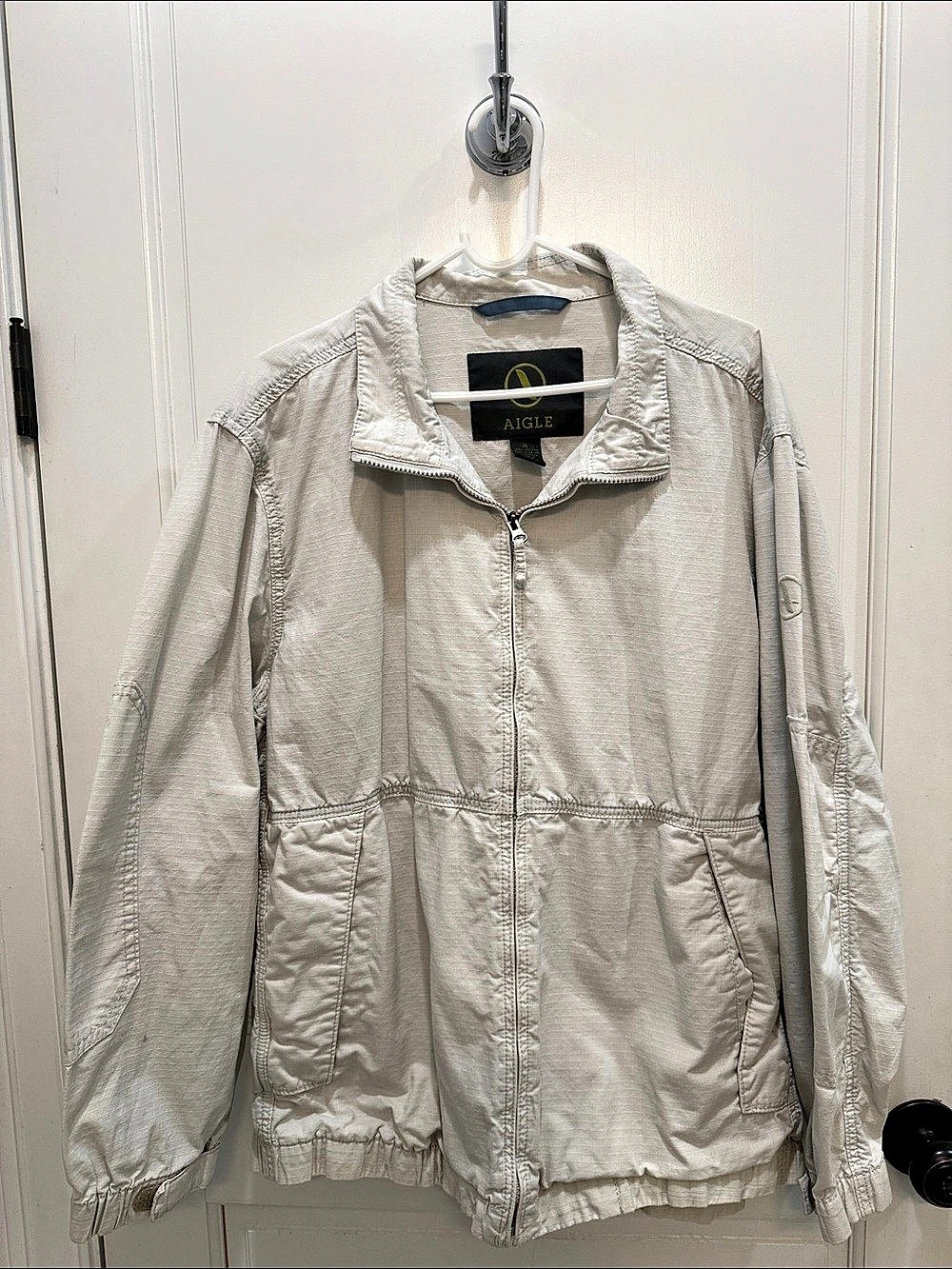 Aigle Utility Jacket 100% cotton in cream XL